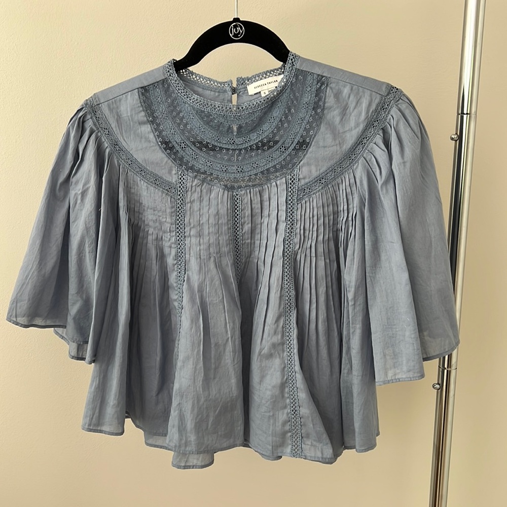 Rebecca Taylor blue top